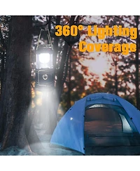 Gnuadz 4-pack Collapsible Led Camping Lantern Solar Usb Rechargeable 1600mAh