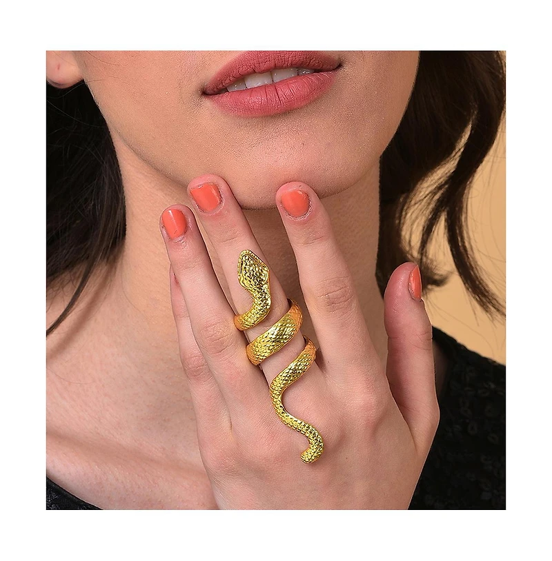 Sohi Women's Snake Cocktail Ring