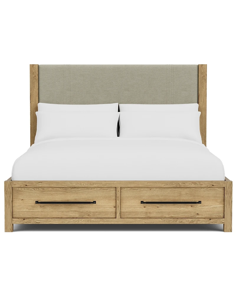 Davie 3-Pc. Queen Storage Bedroom Set (Upholstered Bed