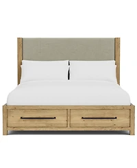 Davie 3-Pc. Queen Storage Bedroom Set (Upholstered Bed