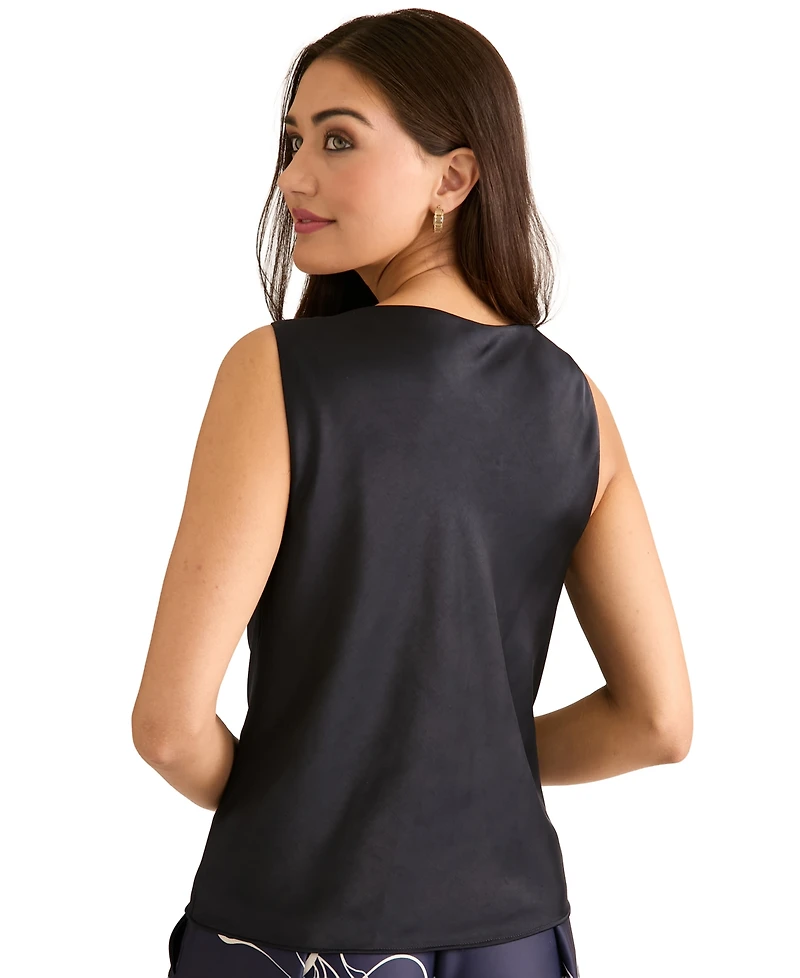 Muse Women's Asymmetric Neck Tank Top
