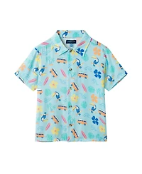 Andy & Evan Toddler Boys Beach Print Buttondown and Shorts Set