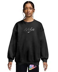 Nike Girls' 7-16 Oversized Crewneck Sweatshirt