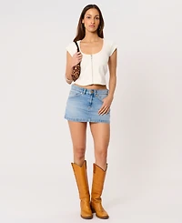 Abrand Women's 99 Denim Mini Skirt