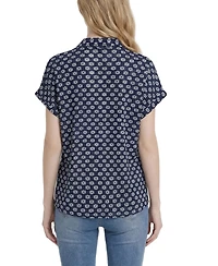 Ny Collection Women's Short-Sleeve Lace Top