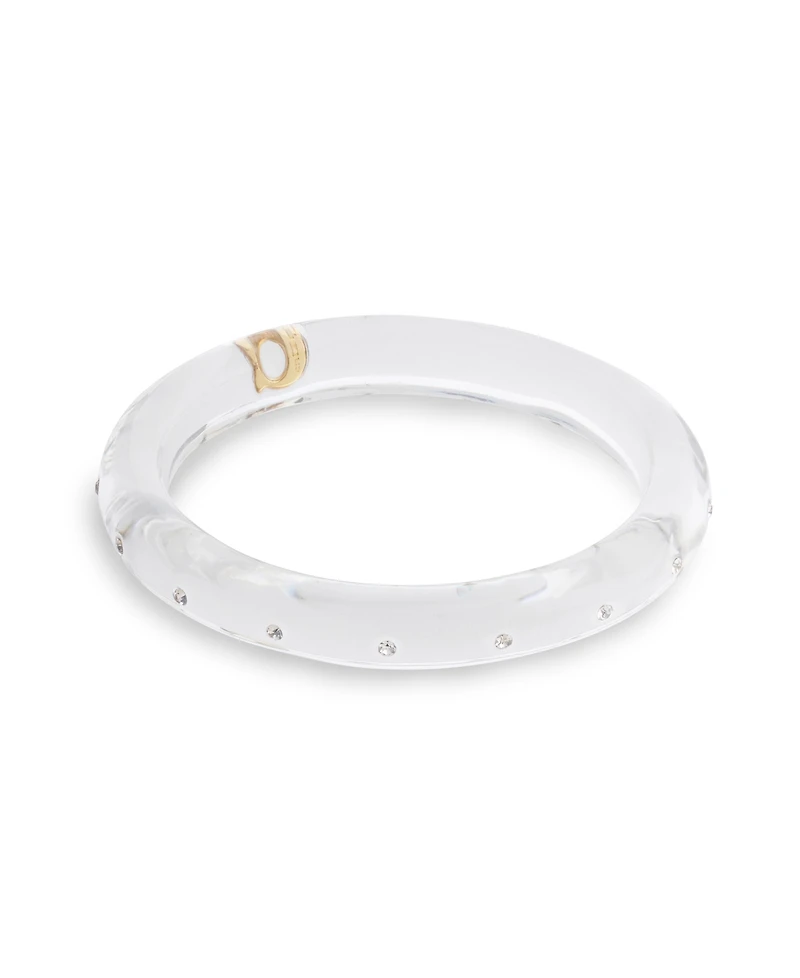 Coach Faux Stone Signature C Resin Bangle Bracelet