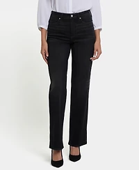 Nydj Women's Bailey Relaxed Straight Jeans with Side Slits