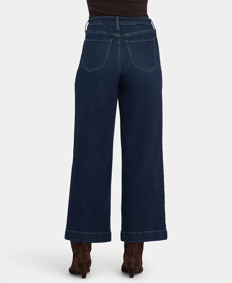 Nydj Women's Teresa High-Rise Wide-Leg Ankle Jeans