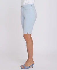 Nydj Women's Briella Jean Shorts with Side Slits