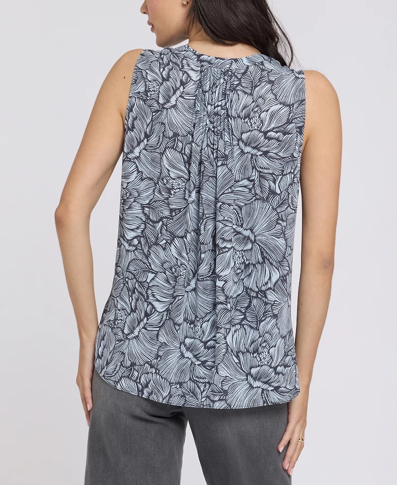 Nydj Women's Sleeveless Pintuck Top
