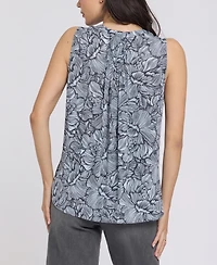 Nydj Women's Sleeveless Pintuck Top