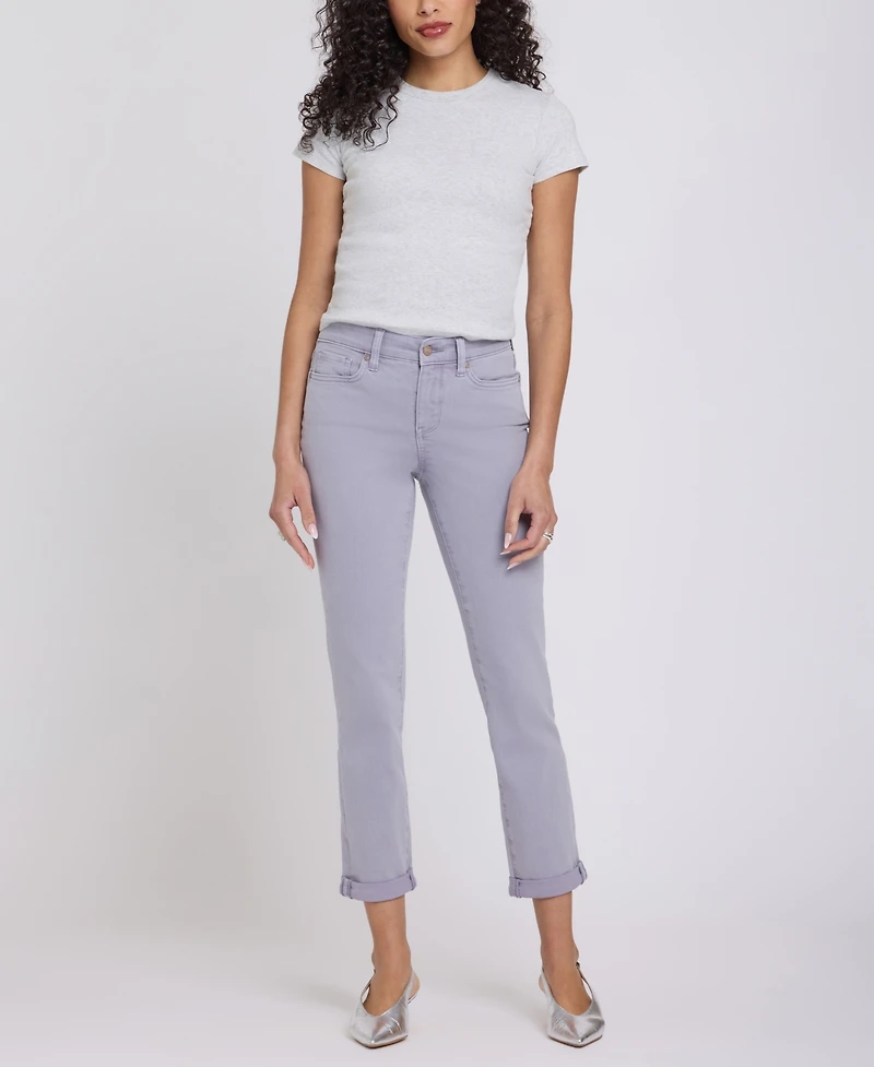 Nydj Women's Sheri Slim Ankle Jeans with Roll Cuff