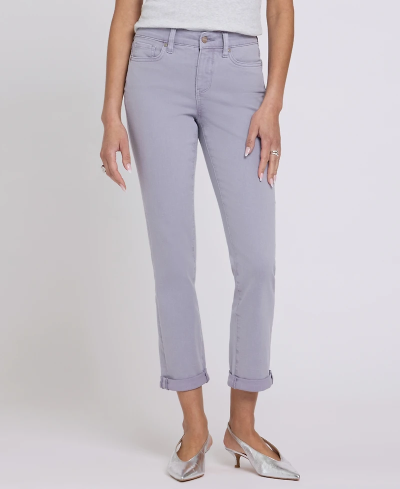 Nydj Women's Sheri Slim Ankle Jeans with Roll Cuff