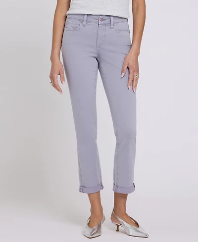Nydj Women's Sheri Slim Ankle Jeans with Roll Cuff