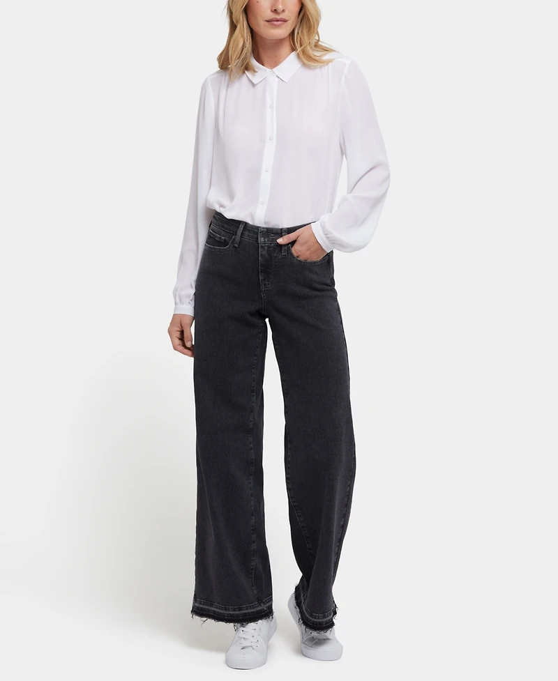 Nydj Women's Teresa Wide-Leg Jeans with Released Hems