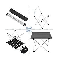Gnuadz Portable Folding Aluminum Camping Table Outdoor Recreation Gear