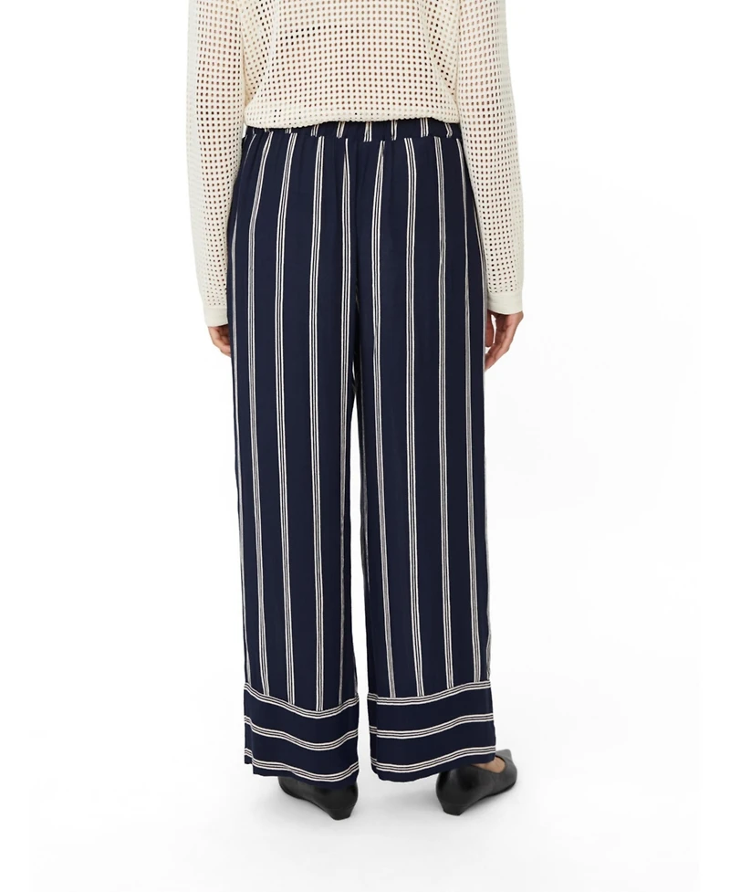 Masai Copenhagen Women's MaPattys Striped Wide Leg Trousers