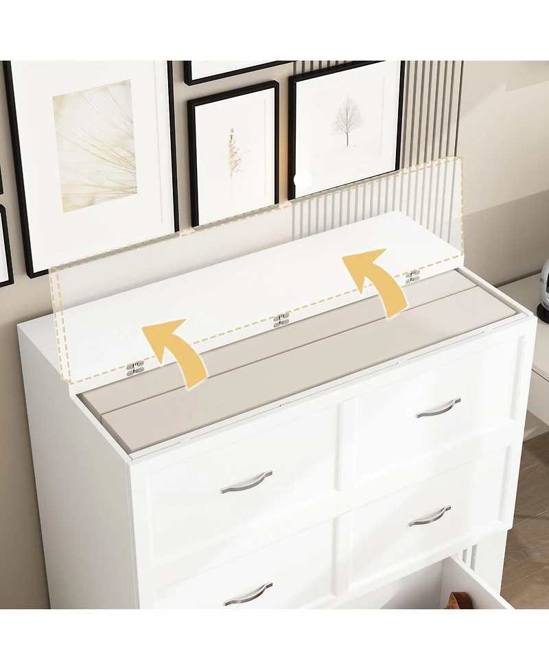 Homsee Modern Folding Bed - Metal Handles | Living Room Sleeper