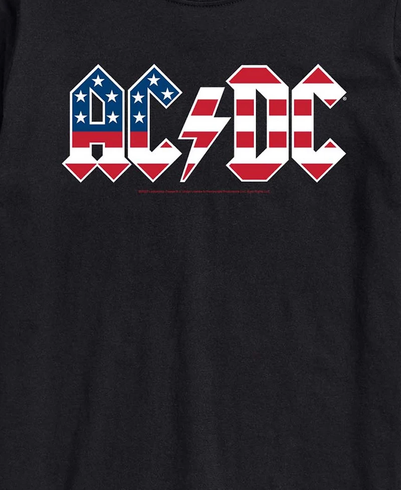Airwaves Men's Ac/Dc Americana Logo Short-Sleeve Graphic T-Shirts
