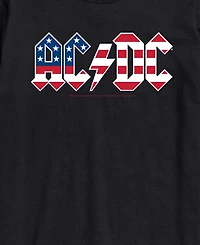 Airwaves Men's Ac/Dc Americana Logo Short-Sleeve Graphic T-Shirts