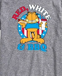 Airwaves Men's Garfield Red White And Bbq Short-Sleeve Graphic T-Shirt