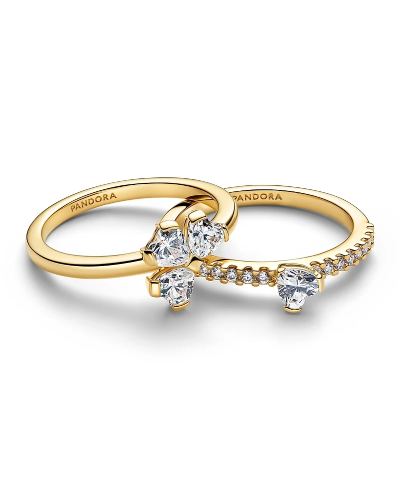 Pandora Sparkling Lucky Clover Splittable Ring