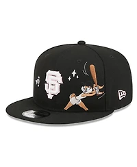 New Era Men's Black San Francisco Giants Looney Tunes Lola Bunny 9FIFTY Snapback Hat