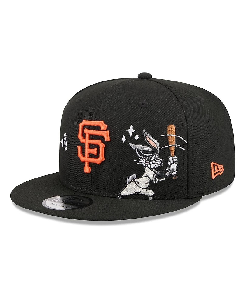 New Era Men's Black San Francisco Giants Looney Tunes Bugs Bunny 9FIFTY Snapback Hat