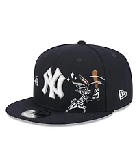 New Era Men's Navy New York Yankees Looney Tunes Bugs Bunny 9FIFTY Snapback Hat