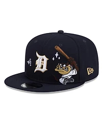 New Era Men's Navy Detroit Tigers Looney Tunes Tasmanian Devil 9FIFTY Snapback Hat