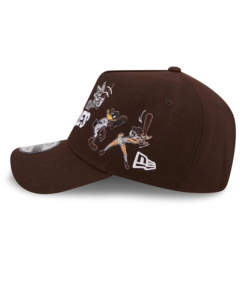 New Era Men's Brown San Diego Padres Looney Tunes A-Frame 9FORTY Adjustable Hat