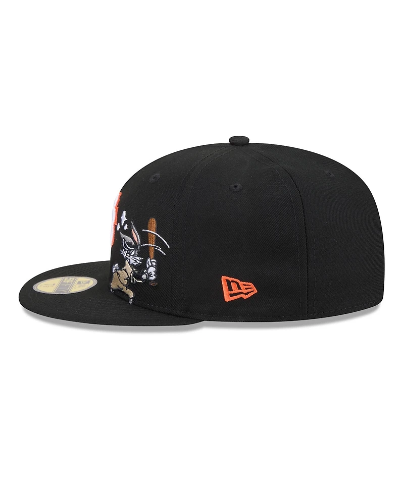 New Era Men's Black San Francisco Giants Looney Tunes Bugs Bunny 59FIFTY Fitted Hat