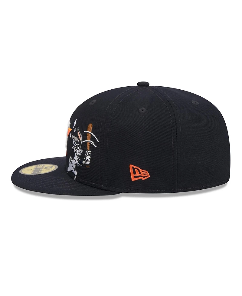 New Era Men's Navy Houston Astros Looney Tunes Bugs Bunny 59FIFTY Fitted Hat