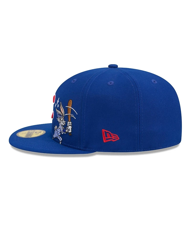 New Era Men's Royal Chicago Cubs Looney Tunes Bugs Bunny 59FIFTY Fitted Hat