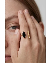 Retro Chic Onyx Eyes Ring