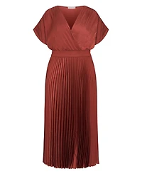 City Chic Women's Elia Pleat Dress