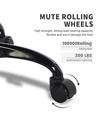 Flynama Massage Gaming Chair with Footrest,Pu Ergonomic Gamer Chair
