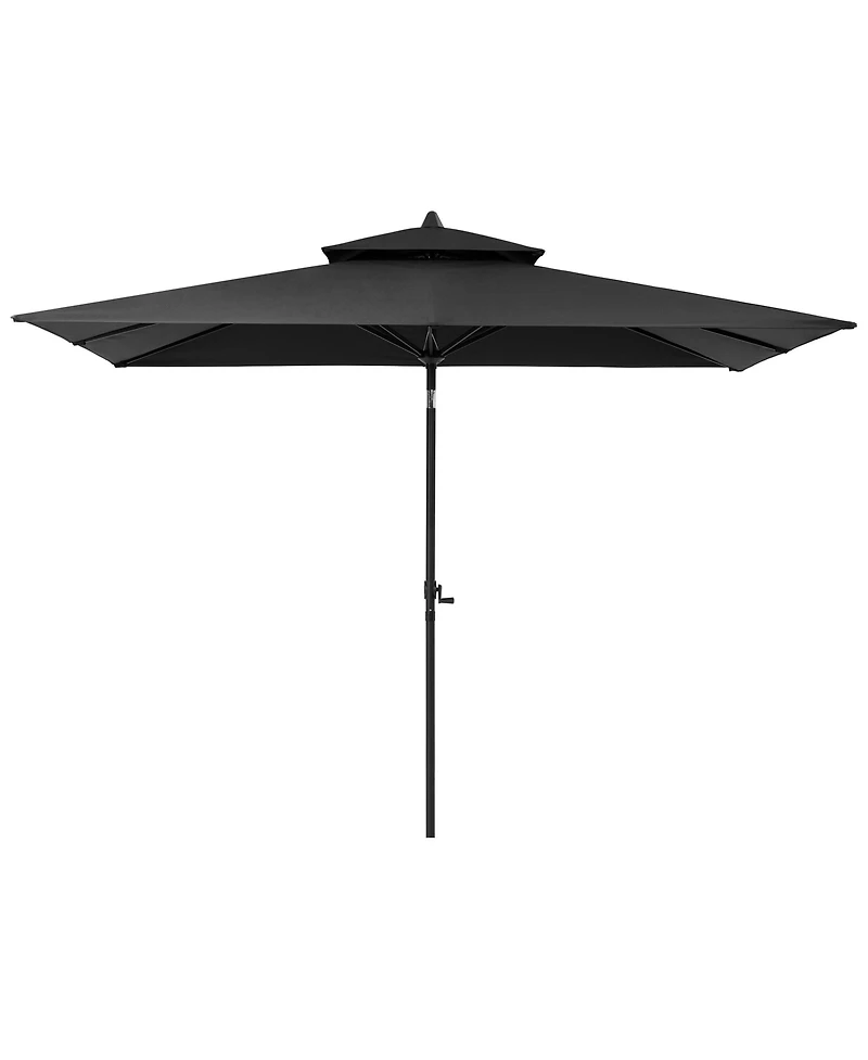 Pellebant Outdoor Patio 10 x 6.5 Ft Market Umbrella with Double Top