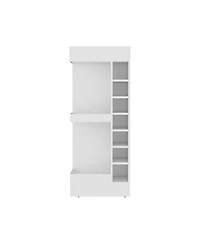 Flynama Modern Bar Cabinet with 16 Shelves, Freestanding Storage Cabinet for Bar Essentials
