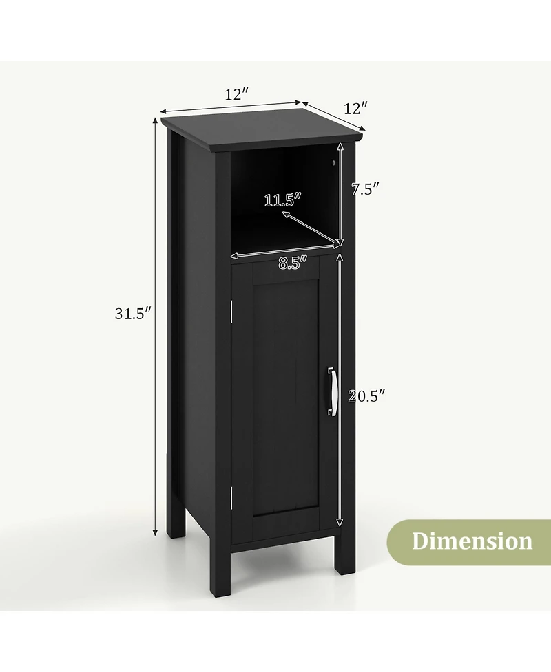 sumyeg Bathroom Storage Organizer Cabinet with 2-Tier Storage Space