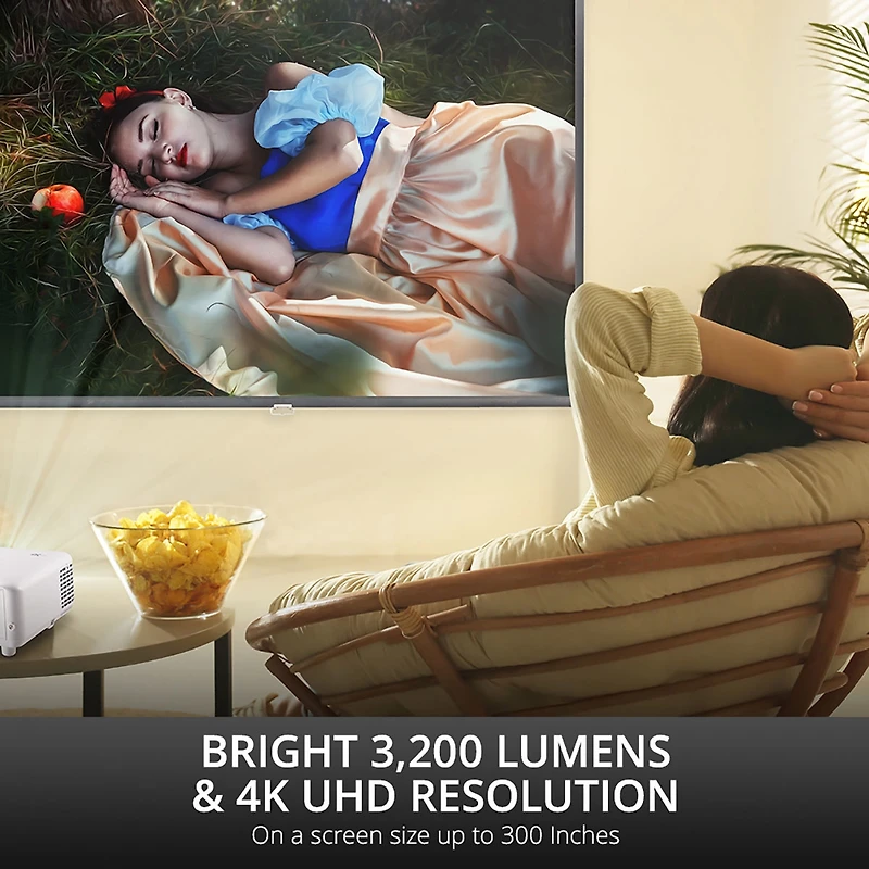 ViewSonic PX701-4K 4K Uhd Home Theater Dlp Projector, 3200 Lumens