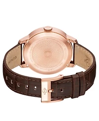 GV2 by Gevril Men's Rovescio Swiss Quartz Leather Strap Watch