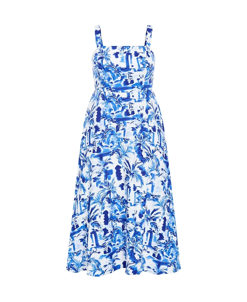 City Chic Women's Collins Print Maxi Dress