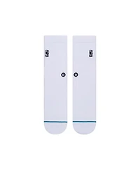 Stance Men's and Women's White Nba Logoman Crew Sock