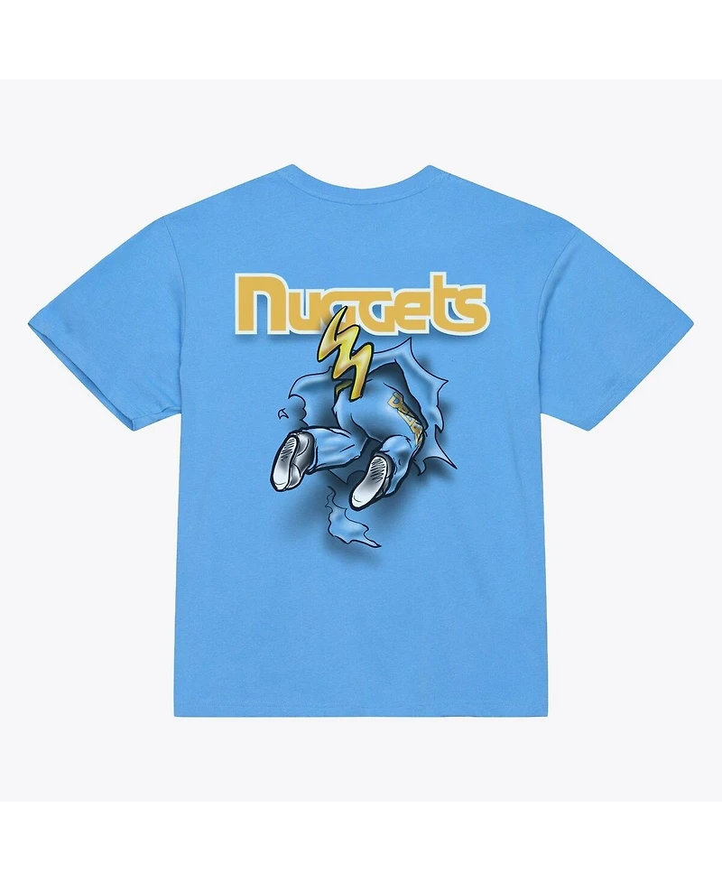 Mitchell & Ness Men's Light Blue Denver Nuggets Breakthrough T-Shirt