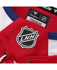 Fanatics Men's Lane Hutson Red Montreal Canadiens Home Premium Jersey