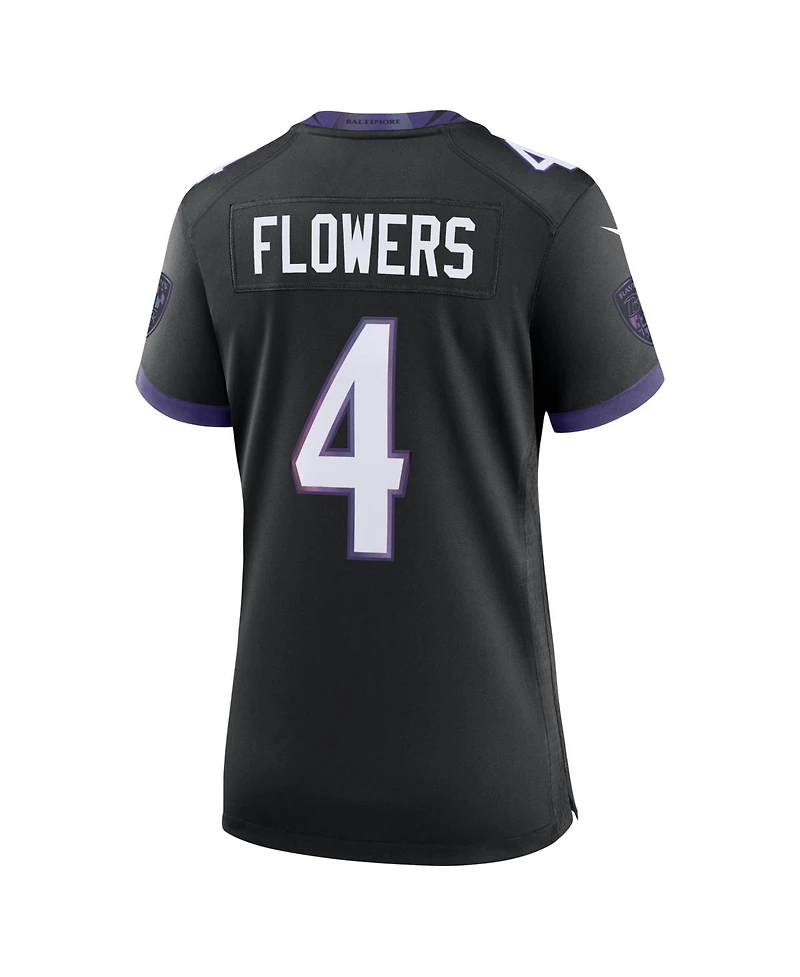 Nike Women's Zay Flowers Black Baltimore Ravens Alternate Game Jersey