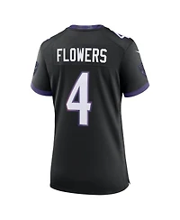 Nike Women's Zay Flowers Black Baltimore Ravens Alternate Game Jersey