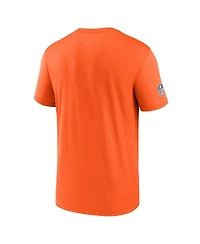 Nike Men's Orange Denver Broncos Sideline Legend Small Logo Dri-fit T-Shirt