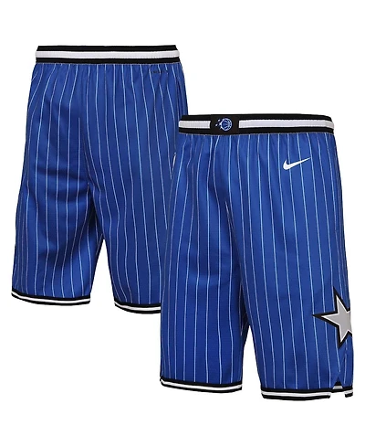 Nike Big Boys and Girls Royal Orlando Magic Icon Edition Swingman Shorts